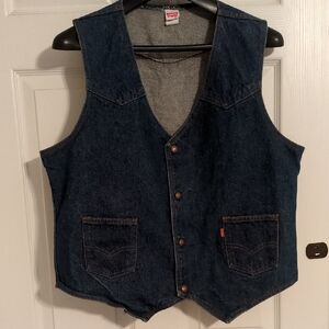 Vintage Levi's Dark Blue Denim Vest